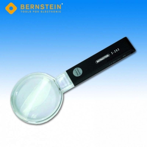 Bernstein 2-293 Handlupe, Metallfassung, 65 mm , 3-fach