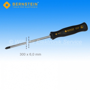 Bernstein 4-657 ESD-Kreuz-Schraubendreher, Gre 2, 300 mm