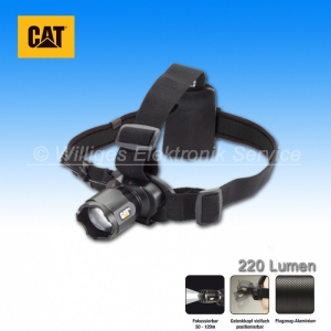 CAT Fokussierbare Stirnlampe, 220 Lumen CREE-LED