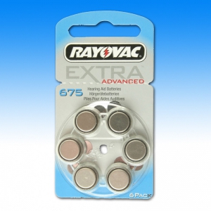 Rayovac R675AE (Typ 675) Hrgertebatterien, Extra Advanced