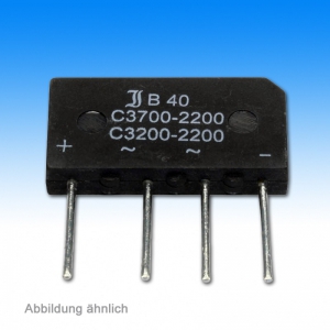 B250C3700 Gleichrichter-Flach +WW-