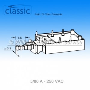 Netzschalter ME7, 5/80 A 250 VAC, Classic MSC16681