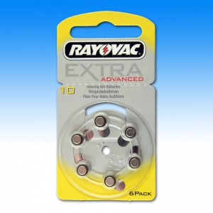 Rayovac R10AE (Typ 10) Hörgerätebatterien, Extra Advanced