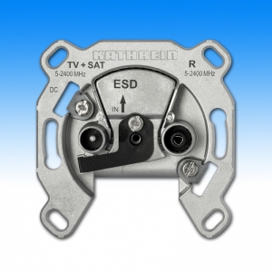 Kathrein ESD 85 BK-Einzelanschlussdose 2fach, 0,5 dB