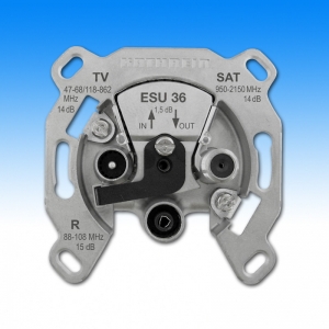 Kathrein ESU 36, Durchschleifdose Einkabelsystem, 3fach