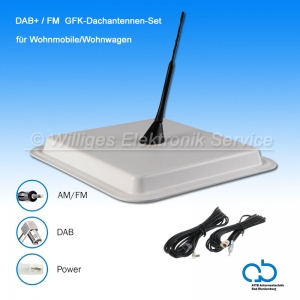 ATTB 2118.30 GFK-Dachantennen-Set (AM, FM, DAB+)