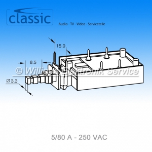 Netzschalter ME7, 5/80 A 250 VAC, Classic MSC16683