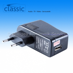 Steckernetzteil / USB-Ladegerät 5.0V/3.0A, USB-A, Euro