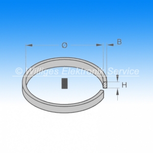 Flachriemen - F - 87.5 x 0.70 x 6.00 mm, Classic BLT17154