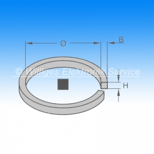 Kantriemen - 52.0 x 2.00 x 2.00 mm, Classic BLT17006