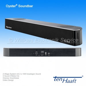 Oyster Soundbar mit Bluetooth, 2-Wege