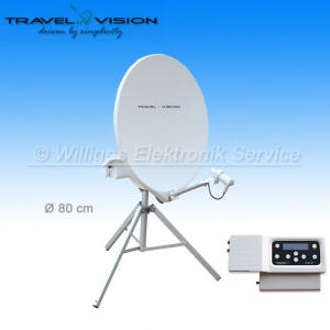 Travel Vision R7-80 Vollautomatische Sat-Anlage 80cm