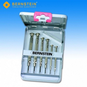 Bernstein 4-370 Uhrmacherschraubendreher-Satz, Metall, 6-tlg