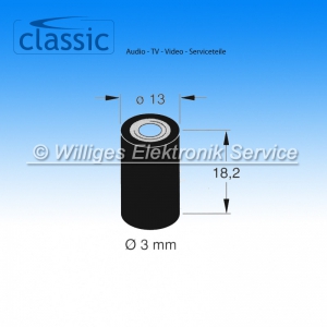 Video Andruckrolle, Classic PRV11806, 13x18 mm