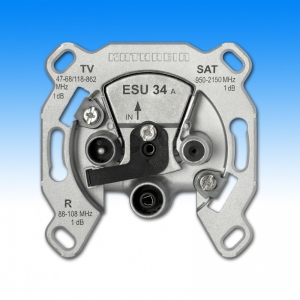 Kathrein ESU 34, Einzelanschlussdose Einkabelsystem, 3fach