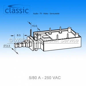 Netzschalter ME7, 5/80 A 250 VAC, Classic MSC16683