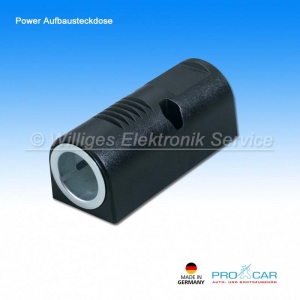 Power Aufbausteckdose 12-24 V